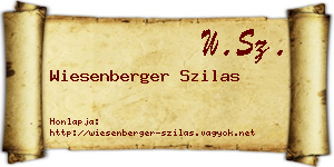 Wiesenberger Szilas névjegykártya